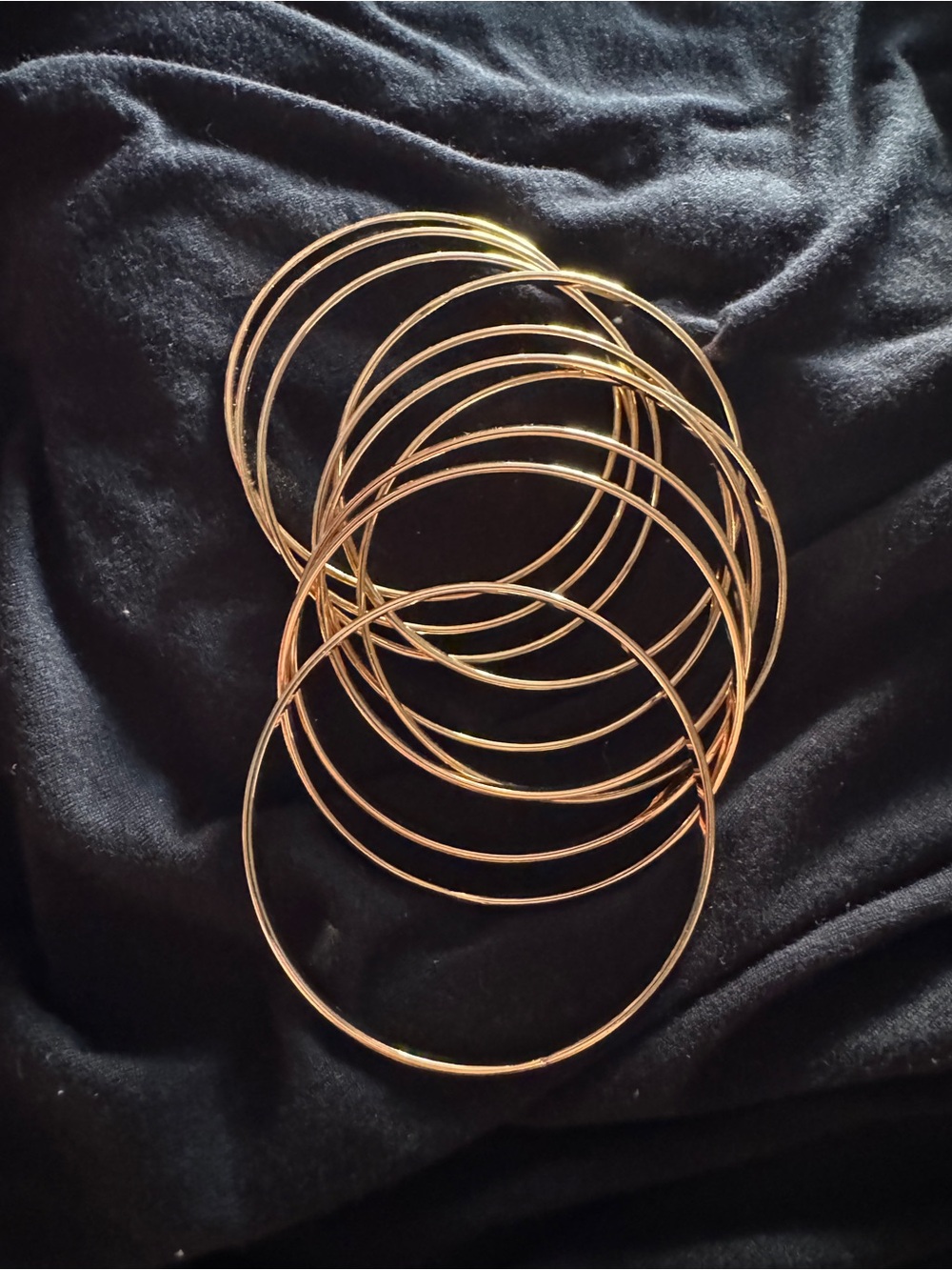 Target Gold-Tone Thin Stackable Bangle Bracelet Set
